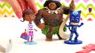 Moana Maui & Minnie Stomach Surgery with Doc McStuffins! Play-Doh Toy Surprises Poppy Catboy & Chip!