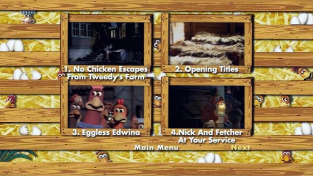 Chicken Run (2000) DvD Menu Walkthrough