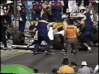 Gran Premio d'Australia 1985: Pit stop difficoltoso di K. Rosberg