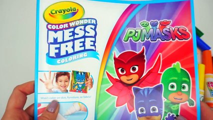 PJ MASKS CATBOY OWLETTE GEKKO Crayola Color Wonder COLORING