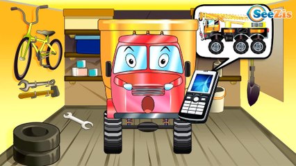 Кран и Грузовик Мультфильмы про МАШИНКИ в Городе Сборник 10 Минут Все серии подряд