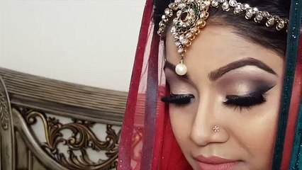 Asiatique de mariée Indien maquillage musulman pakistanais mariage Bangladeshi