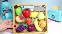 Toy Cutting Fruits & Vegetables Velcro Cooking Playset FROZEN Kitchen Toy Food Videos