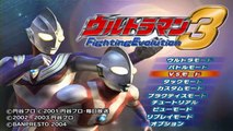 Ultraman Fighting Evolution 3 Opening and All Charers [PS2]