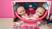 Baby Dolls Bath Time Lil Cutesies Twin Baby Dolls -Baby Dolls bath with real Shower