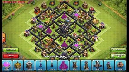 TH8 Base Defense ● Clash of Clans Town Hall 8 Base ● CoC TH8 Base Design Layout (Android Gameplay)