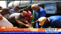 Puerto Rico vive pesadilla humanitaria por falta de agua potable y combustible luego del paso del huracán María