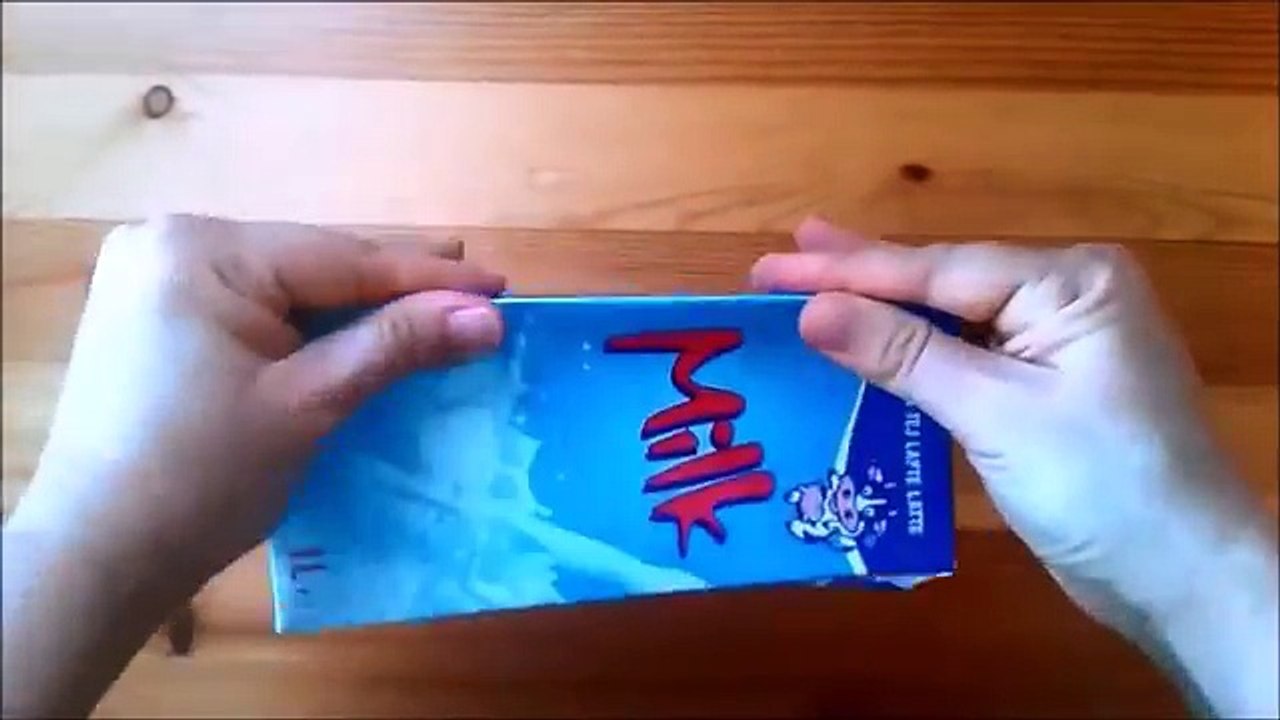 DIY MILK carton ORGANIZER recut version - 1.800.000 times watched
