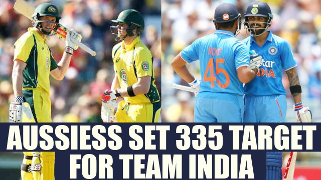 India vs Australia 4th ODI: Virat Kohli & Co to chase 335 to win 10th one day match | Oneindia News