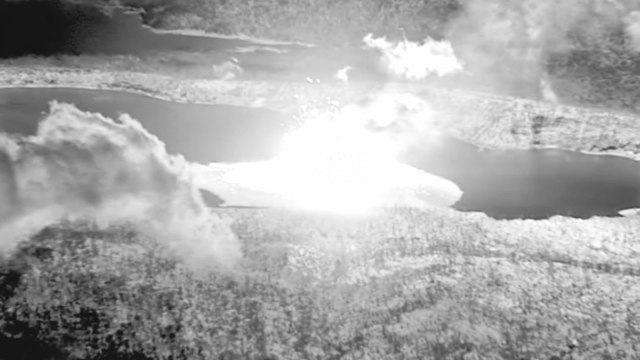 Infrared footage shows Vanuatu volcano erupting