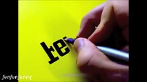 驚異のレタリング アート！ 【4】 続・フリーハンドでデザイン文字を描く技術がすごい！！！