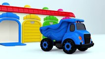 Colors for Children to Learn with Airplane Transporter Toy Street Vehicles - Colors Collec