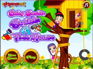 Baby Barbie Builds A Tree House - Baby Barbie Decorating Game