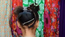 Cornrows and Twists Natural Hairstyle (Kid Friendly)