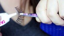 How to put on FALSE EYELASHES ♡ in 60 seconds
