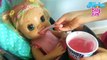 Feeding Layla (Baby Alive Learns to Potty) Strawberry Yogurt and Apple Juice