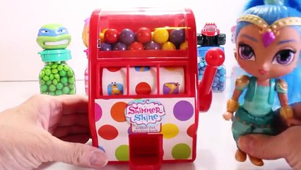 Shimmer and Shine GUMBALL CANDY GAME with Surprise Toys PAW PATROL and Candy Surprise Games
