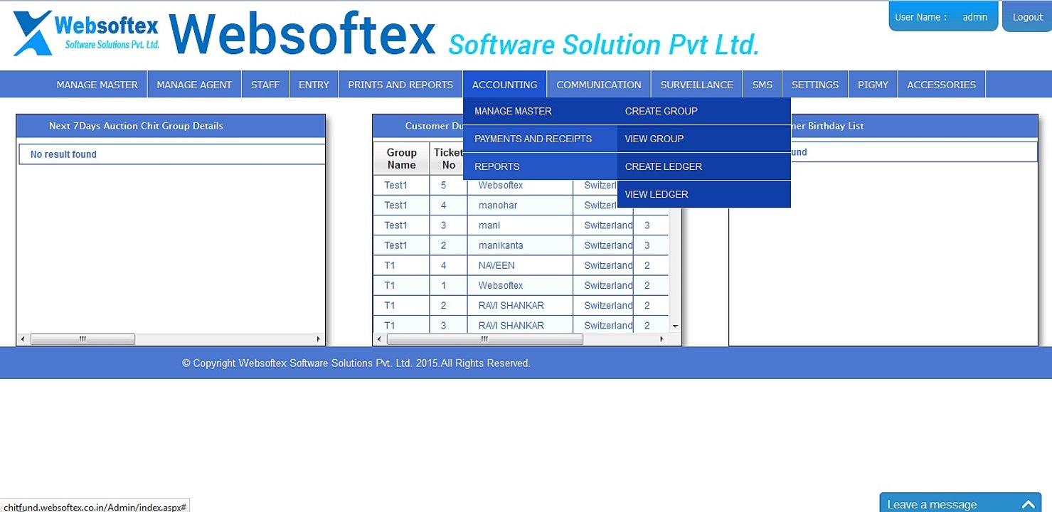 Chit fund mac software, Chit fund computer software