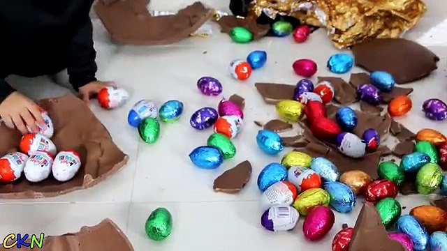 Worlds LARGEST Giant Chocolate Egg Surprise Kinder Toys Batman Disney Frozen Shopkins Ckn Toys