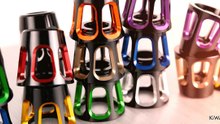 motorcycle bar ends 8 colors tower heavy style with black & silver base | KiWAV