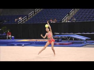 Camilla Feeley - Ball - All-Around Final - 2015 USA Gymnastics Championships
