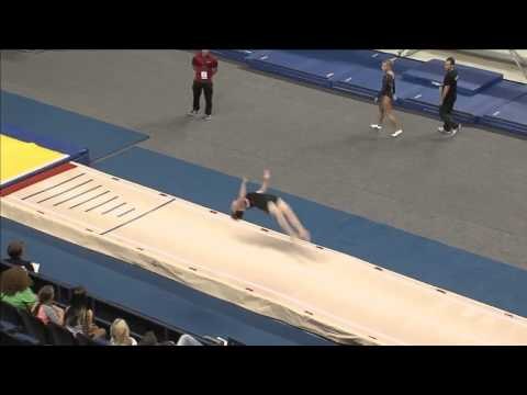 Garret Waterstradt - Tumbling Pass 1 - 2015 USA Gymnastics Championships
