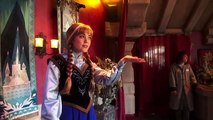 Frozen Anna & Elsa meet-and-greet with Olaf in Fantasyland at Disneyland (Anna)