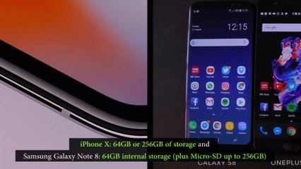 iRepair-iPhone X vs Samsung Galaxy Note 8