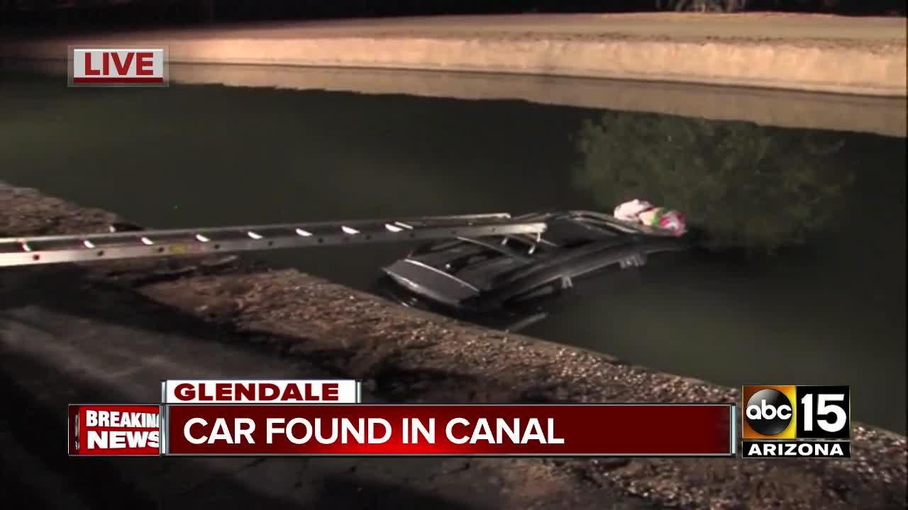 Car found in Glendale canal