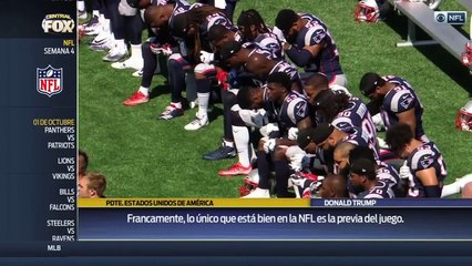Sigue la guerra de declaraciones entre el presidente Trump y la NFL