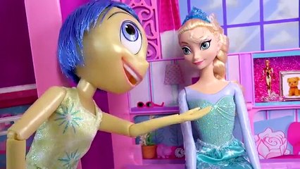 Disney Pixar Inside Out Joy & Frozen Queen Elsa Dolls Piece Together Shopkins 3D BALL Puzzle