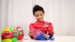 Disney Pixar Cars 3 Play-Doh Surprise Opening Lightning McQueen Kids Toys Juguetes Race Cars trailer