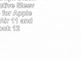 VanGoddy Onyx Black JAM Protective Sleeve Suitable for Apple MacBook Air 11 and MacBook 12