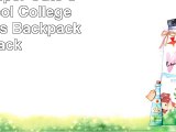 Winkine Super Cute Stripe School College Bag Canvas Backpack Black