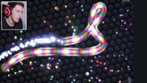 MY BIGGEST SNAKE EVER! GOING FOR #1! SLITHER.IO REDEMPTION! (Slither.io)