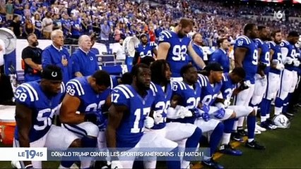 Grosses tensions entre les sportifs américains et Donald Trump à travers un geste symbolique - Regardez