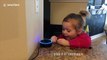 Toddler gets frustrated as Alexa doesn't understand her