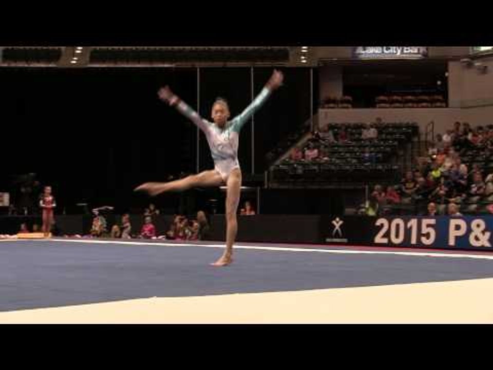 Gabby Perea – Floor Exercise – 2015 P&G Championships – Jr. Women Day 1