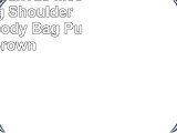 OXA Small Canvas Messenger Bag Shoulder Bag Crossbody Bag Purse Brown
