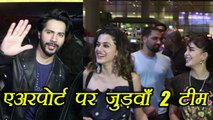 Judwaa 2 actors Varun Dhawan, Jacqueline Fernandez, Taapsee Pannu at Aiport; Watch Video | FilmiBeat