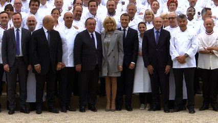 Macron reçoit 180 chefs étoilés à l'Elysée, une première