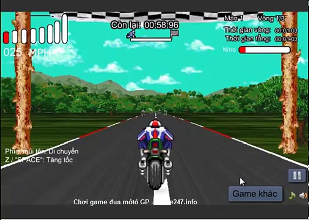 Chơi game đua môtô GP, video hướng dẫn chơi game đua xe đua môtô GP