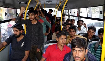 50 kişilik otobüsten 125 kaçak çıktı