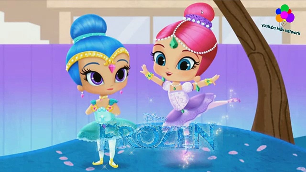 Shimmer and Shine Color Episode With Frozen Elsa and Anna