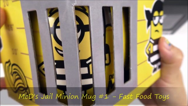 2017 McDONALD'S DESPICABLE ME 3 MOVIE MINIONS HAPPY MEAL TOYS JAIL MINIONS MUGS CUPS WORLD COLLE-RRLBMTFG60A
