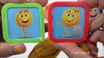2017 McDONALD'S EMOJI MOVIE HAPPY MEAL TOYS VS PINS BADGES BUTTONS FULL SET 5 KIDS WORLD COLLECTION-BH70BcnvBIE