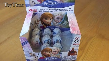 Opening Disney Frozen Toy Surprise Eggs ~ Zaini Eggs Like Kinder Eggs ~