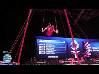 Danell Leyva- Still Rings - 2015 World Championships - Podium Training