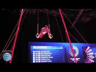 Brandon Wynn - Still Rings - 2015 World Championships - Podium Training