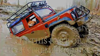 RC Trucks MUD OFF Road Rescue and Stuck — RC Jeep Wrangler Rubicon VS Land Rover Defender 90 Part3